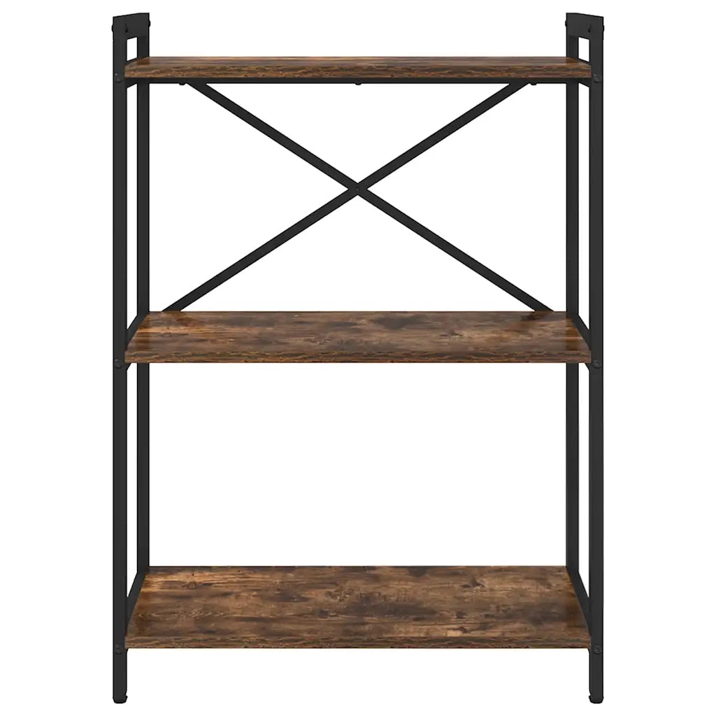 Libreria-Scaffale per Libri-Mobile di Stoccaggio Rovere fum¨¦ 60 x 30 x 85 cm Legno multistrato