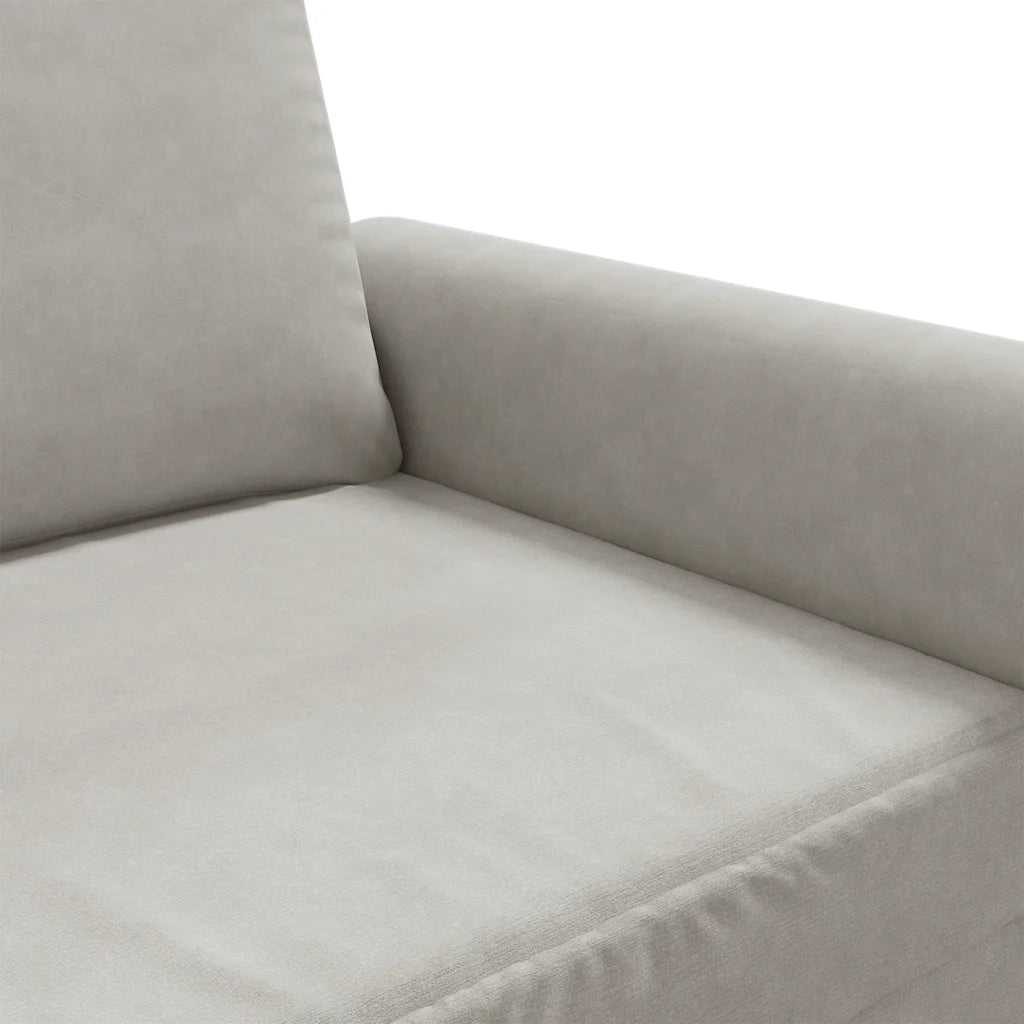 Poltrona-Divano Sedia Grigio Chiaro 60 cm Velluto 960457