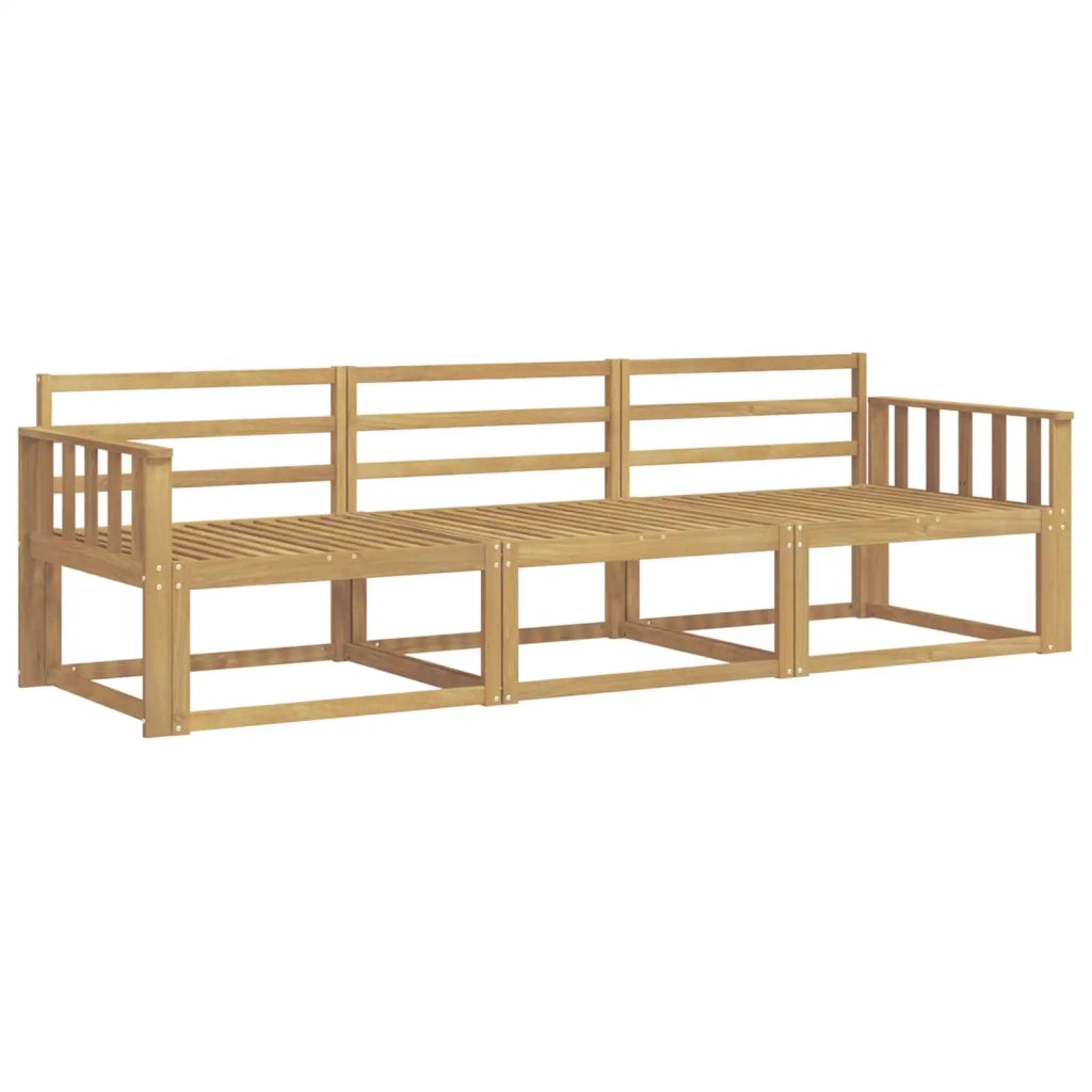 Set di divani da esterno 3 pcs Bianco 249,5 x 83 x 73 cm 3385983