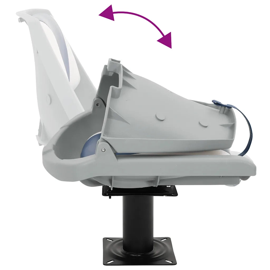 vidaXL Sedile per Barca con Supporto Girevole 360°