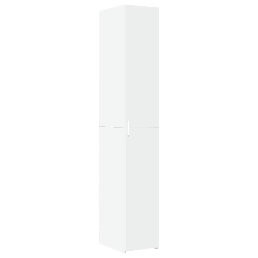 Buffet credenza cassettiera mobiletto mobile contenitore organizer cucina soggiorno salotto alto 30 x 42,5 x 185 cm legno ingegnerizzato bianco 02_0032255