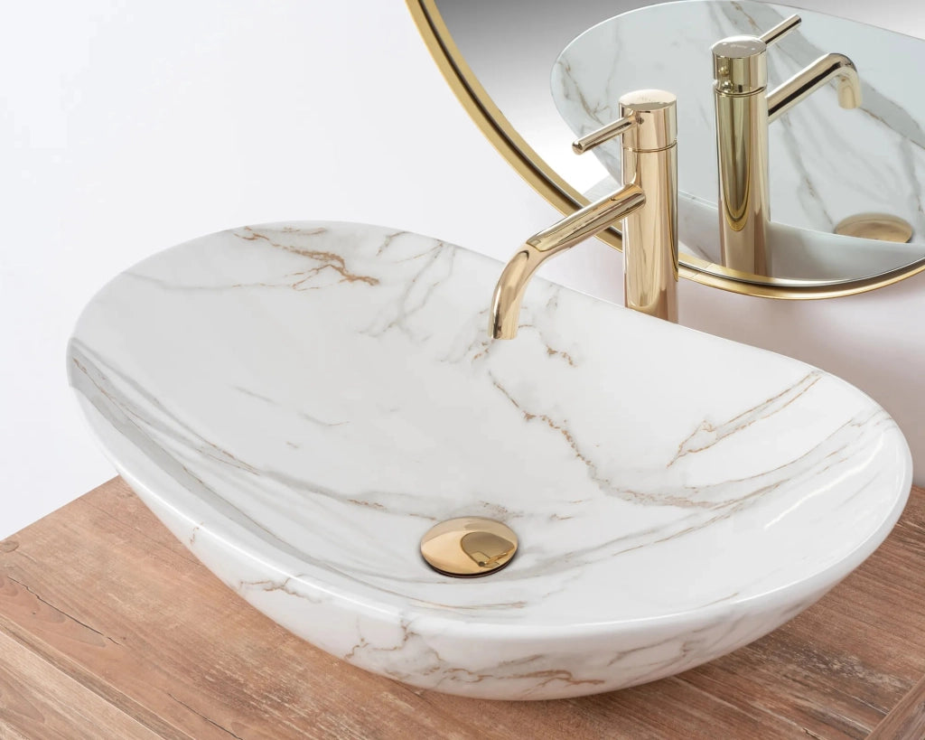 Lavabo Da Appoggio Rea Royal Shiny Aiax