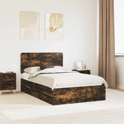 Struttura del letto con cassetto Rovere fumé 120 x 190 cm 3412620