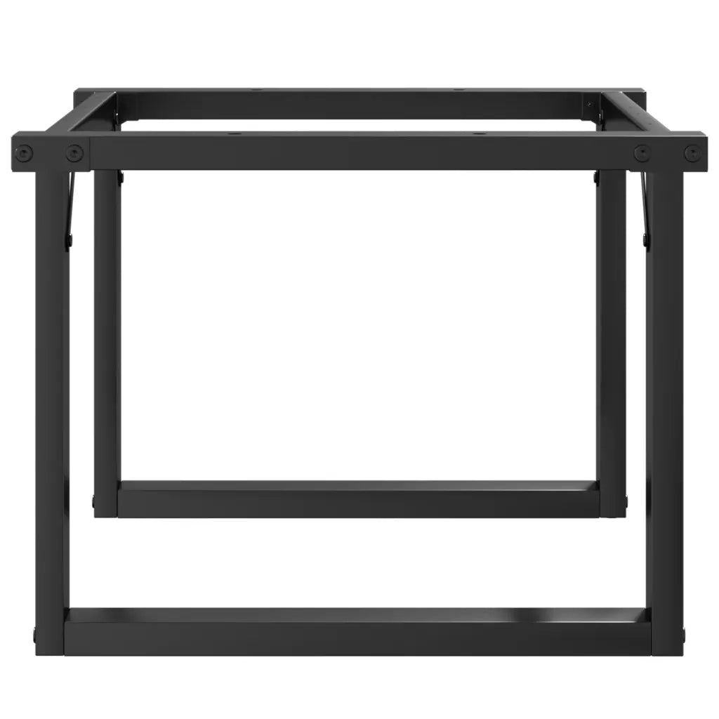 Telaio Gambe a O per Tavolino da Salotto 60x50x38 cm in Acciaio 357871