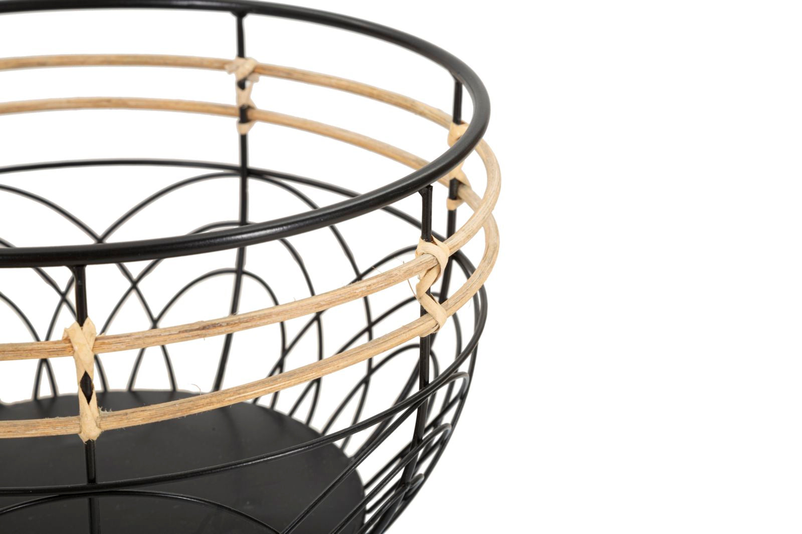 Set 3 Porta Vasi Oporto Ø 35x54,5-30x48-25x41,5 cm in Rattan