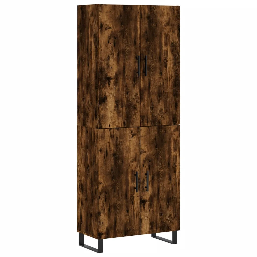 Credenza Rovere Fumo  69,5x34x180 cm in Legno Multistratocod mxl 101780