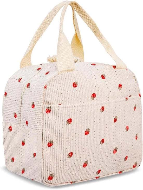 Termos per Donne e Uomini, Borsa Isolante con Copertura a Foli, Ideale per Picnic e Lavoro, Incluso Tasca, 9,8 L di Spazio