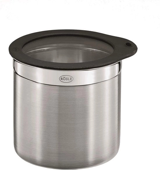 Contenitore con coperchio divisibile - 18/10 acciaio inossidabile - 12 cm