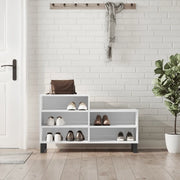 Scarpiera Bianco Lucido 102x36x60 cm in Legno Multistratocod mxl 78553
