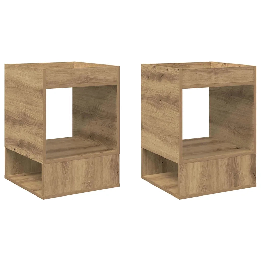 Tavolino 2 pcs Rovere artigianale 40 x 40 x 56 cm