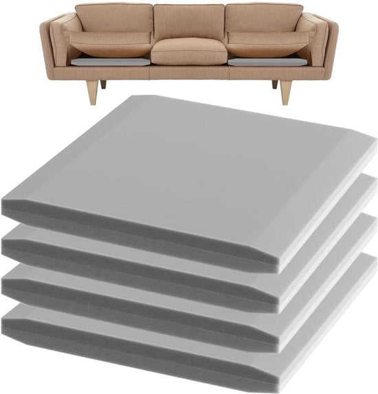 Supporto per divano 50 x 50 x 5 cm - Schiuma di alta densità - Riparazione divano con zattera appoggiata - Supporto per divano - Sostituzione per divani - Grigio - Cuscino per divano