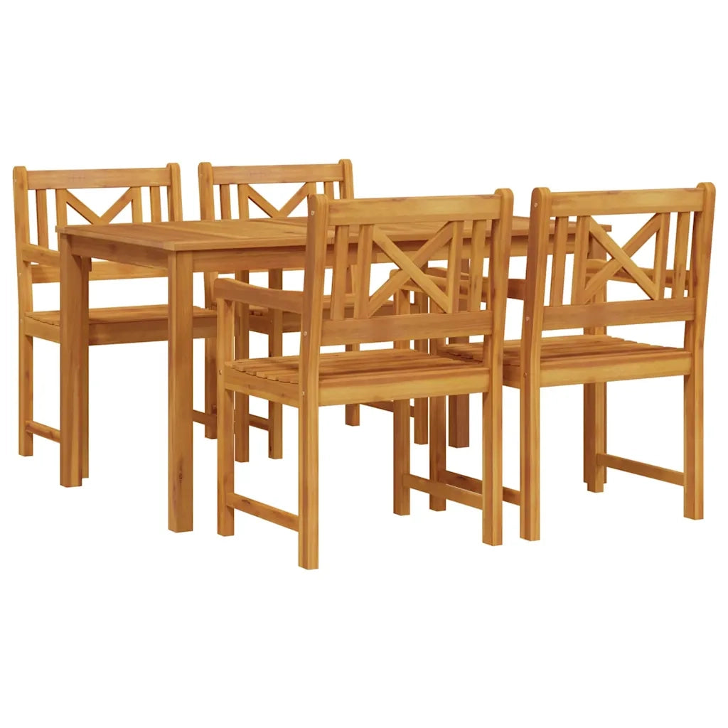Set da Pranzo per Giardino 5 pcs Marrone 3375650