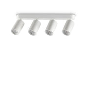 Plafoniera Collezione DYNAMITE 4 Luci GU10 Bianco Dimmerabile Ideal Lux