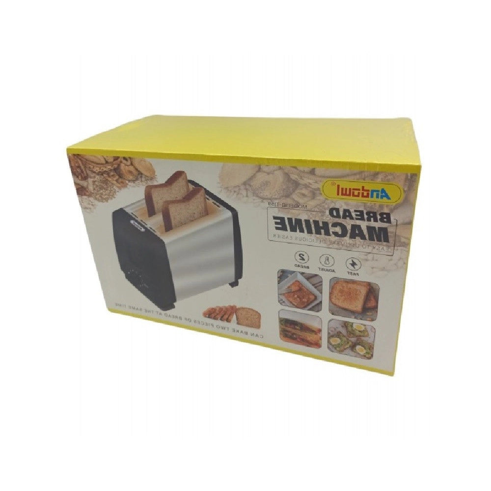 Trade Shop - Tostapane 750 Watt A 2 Posti Fette Pane 6 Livelli Di Velocità Per Toast Q-t159 -