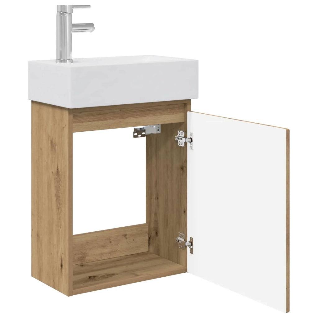 Mobile bagno con rubinetto Rovere Artigianale 889510
