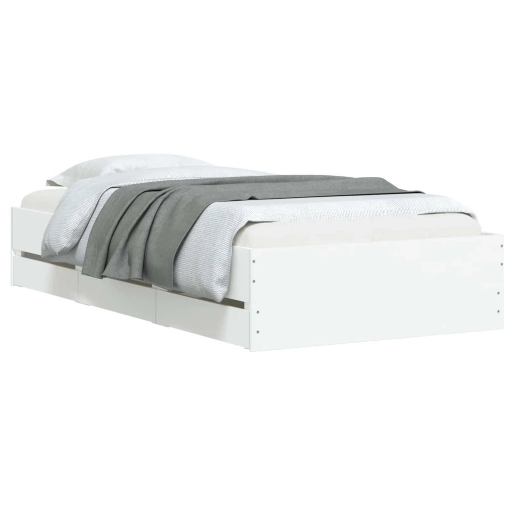 Telaio del letto con storage con cassetto Bianco 80 x 200 cm 3429605