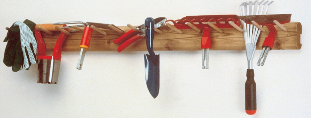 Appendi Attrezzi da Parete 126x3,5x9 cm in Legno di Conifera Taini