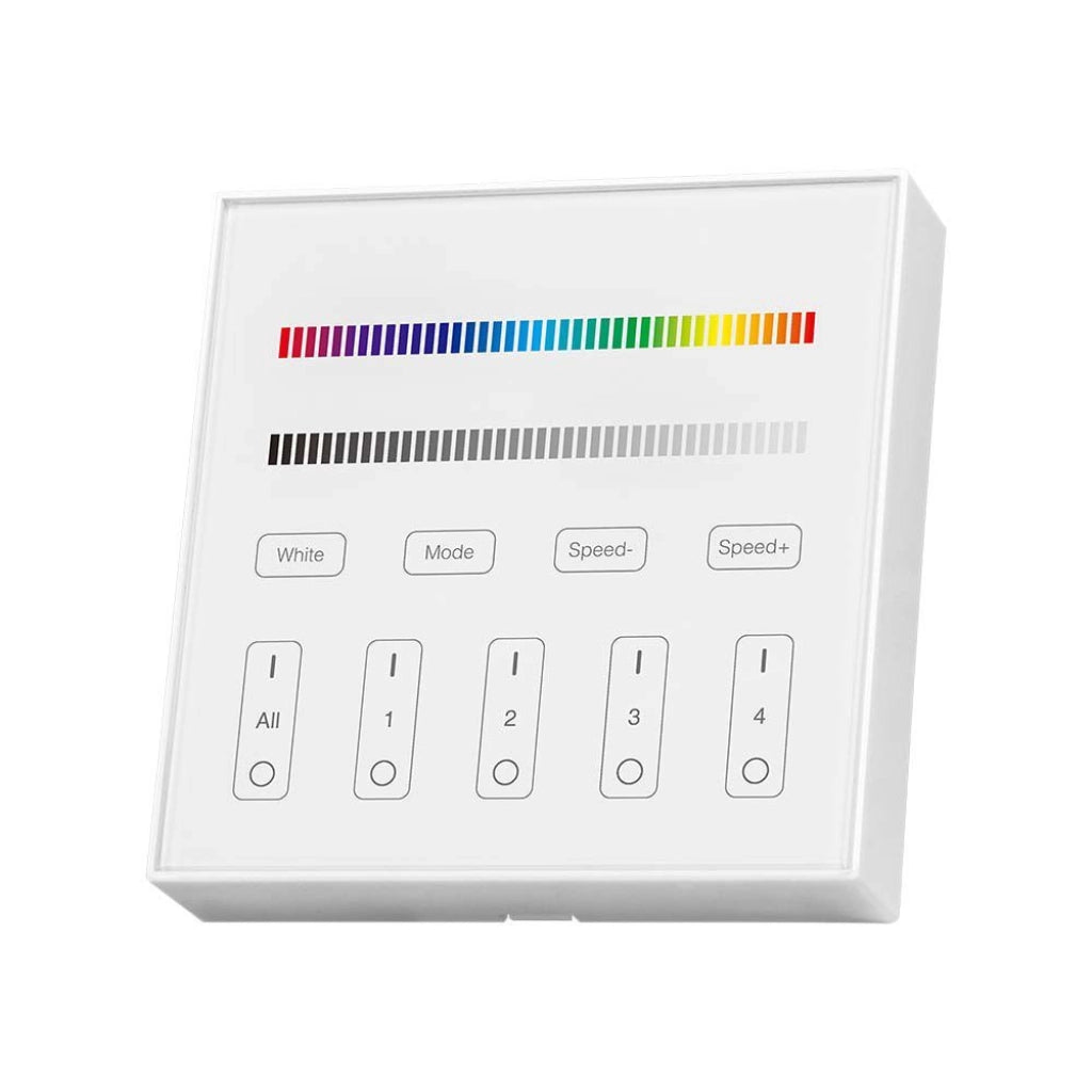 V-TAC Centralina Comando Controller da Muro Wifi per Strip LED RGB+W 4 Zone SKU 2917