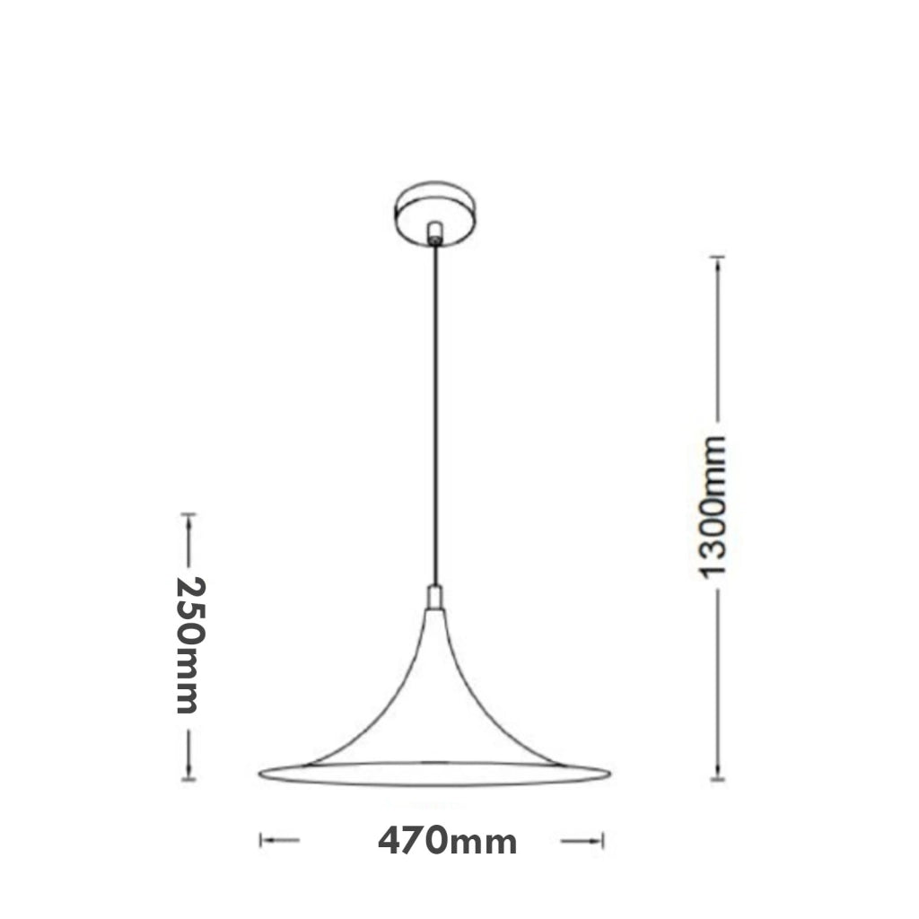 Lampadario industriale LED E27 cappello strega pendente vintage minimal tromba luce tavolo cucina pizzeria ristorante 230V BIANCO
