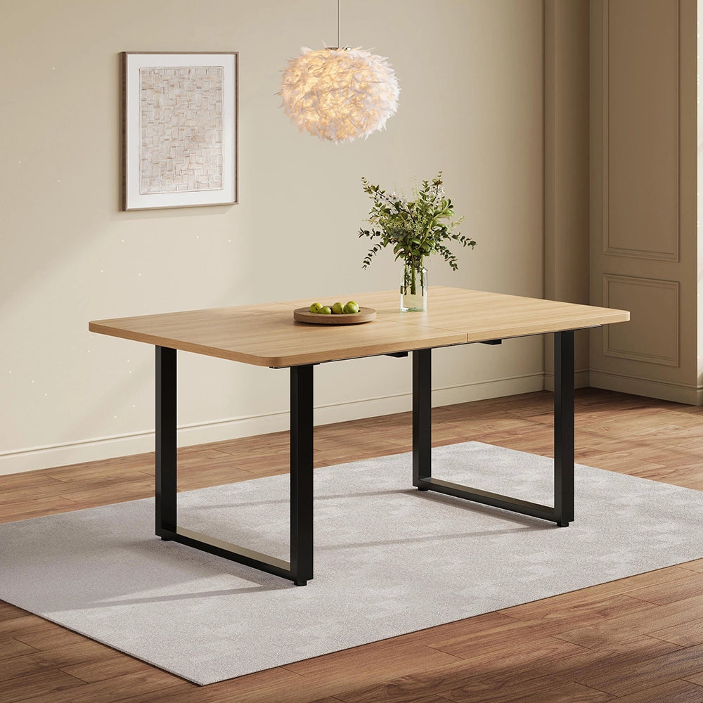 Tavolo allungabile a 3 lunghezze - Xylo - 140/180/220x90 cm - Colore quercia - Per 6-10 persone