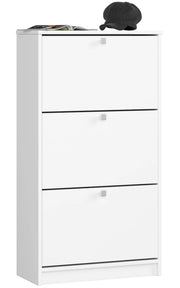 Scarpiera AKORD Bianco 60 cm 3 ante 60x28,5x113 cm