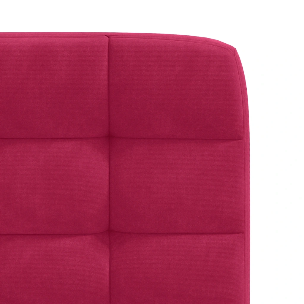 vidaXL Sedie da Pranzo 2 pz Rosso Vino in Velluto