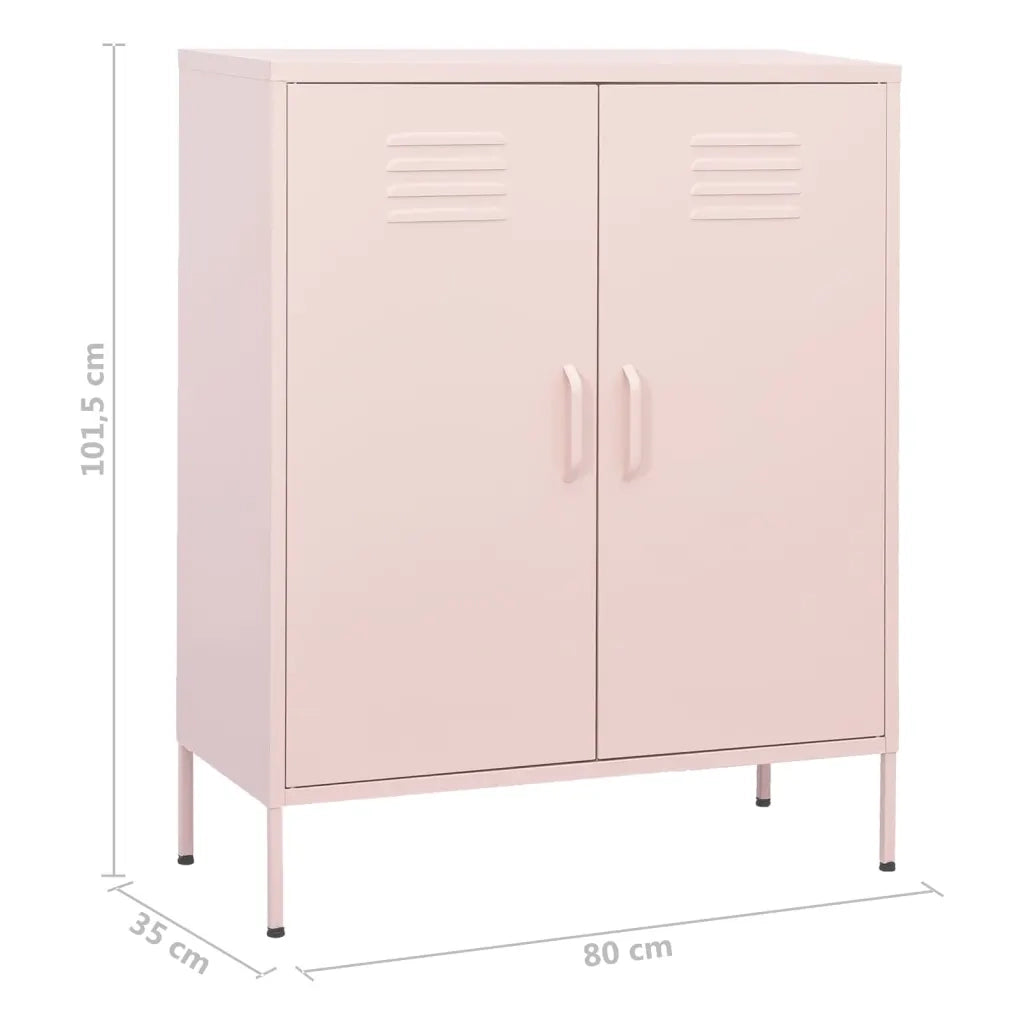 Armadietto Rosa 80x35x101,5 cm in Acciaio cod mxl 48884