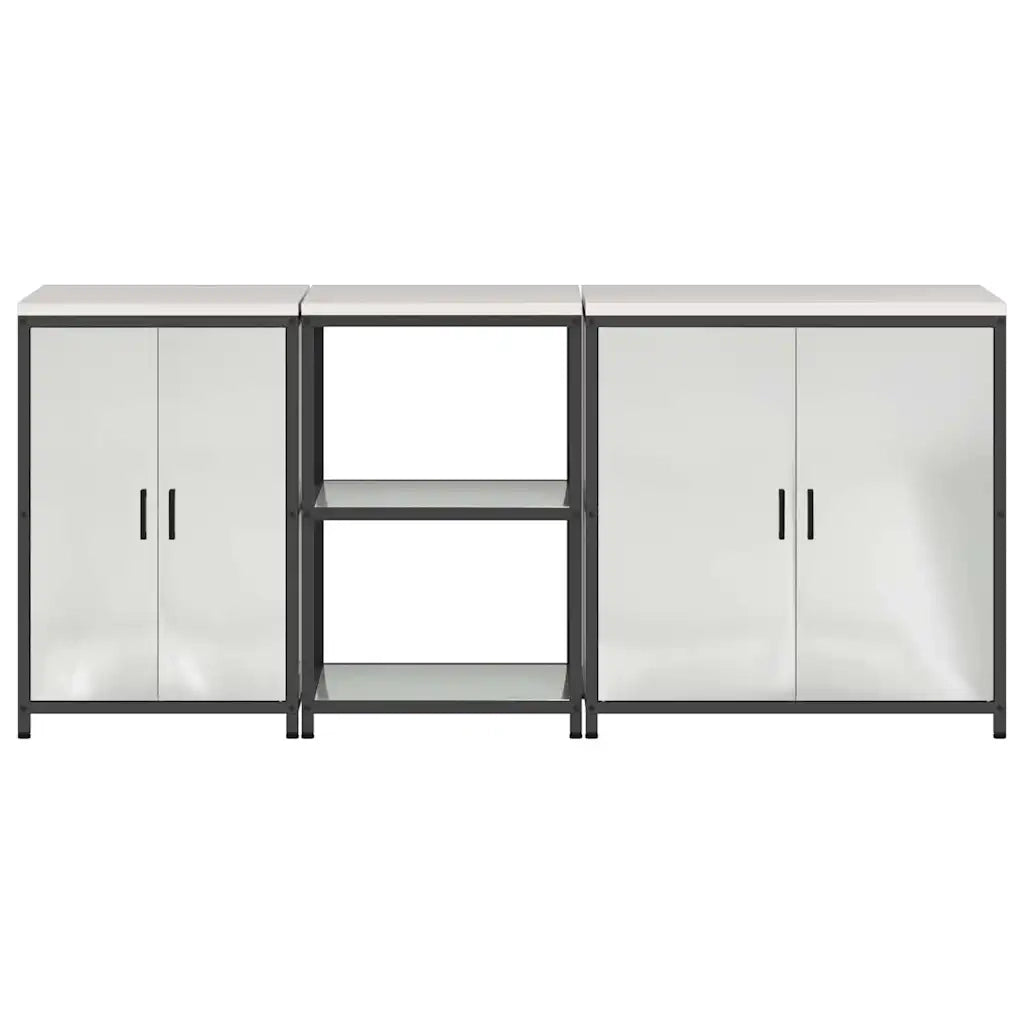 Set di Stoccaggio per Cucina 3 pcs Argento Acciaio zincato 3392706