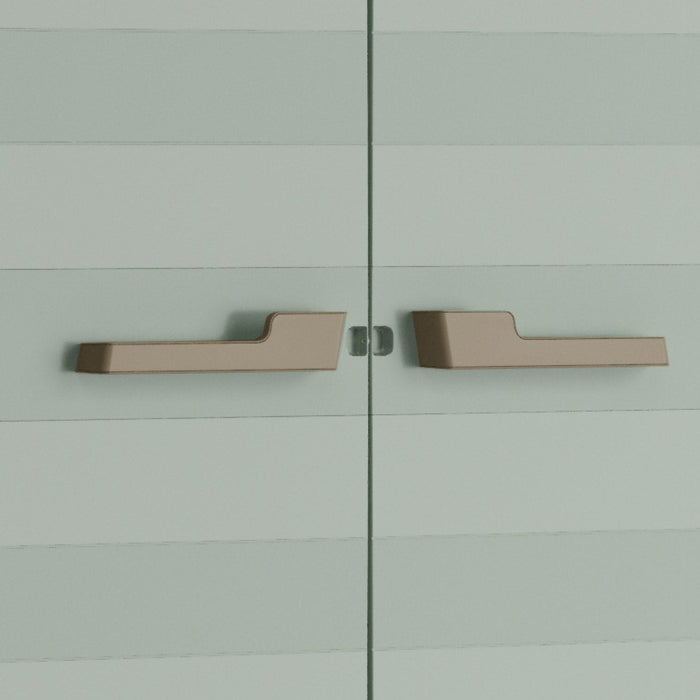 Armadio da Giardino 8 Ripiani 80x44x182 cm Keter Planet Outdoor Multispace Grigio e Verde