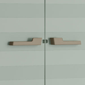 Armadio da Giardino 8 Ripiani 80x44x182 cm Keter Planet Outdoor Multispace Grigio e Verde