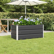 Fioriera Antracite 100 x 50 x 45 cm Acciaio zincato