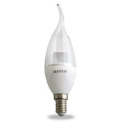 Trade Shop - Lampadina Led E14 Candela Trasparente 5 Watt Luce Fredda 6500k Alta Qualità 00289 -