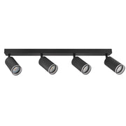 Faretto barra soffitto 4xGU10 nero alluminio Polux PARIS