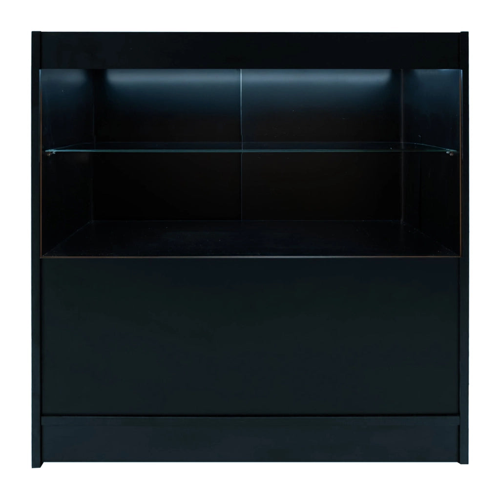 Set Banconi Nero Selene LED C900 CM60 con Serratura e Vetrina Espositiva