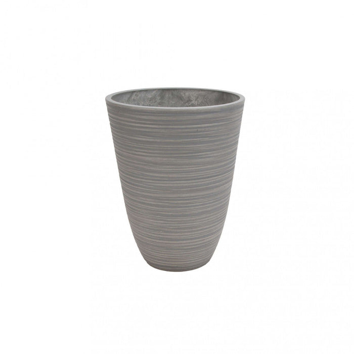 Vaso Piccolo Anemone Ø25,5x32,5 cm in Fibra sintetica Antracite