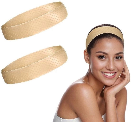 Set di presa per parrucca da 2 - Cintura capelluta in silicone - Adattabile e antiscivolo - Resistentente al sudore e impermeabile - Adatto a tutte le parrucche - Presa comoda - Cintura per parrucca