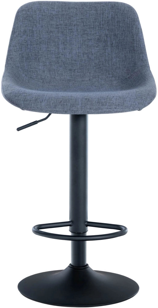 Sgabello da bar 2er Loft blu,Tessuto