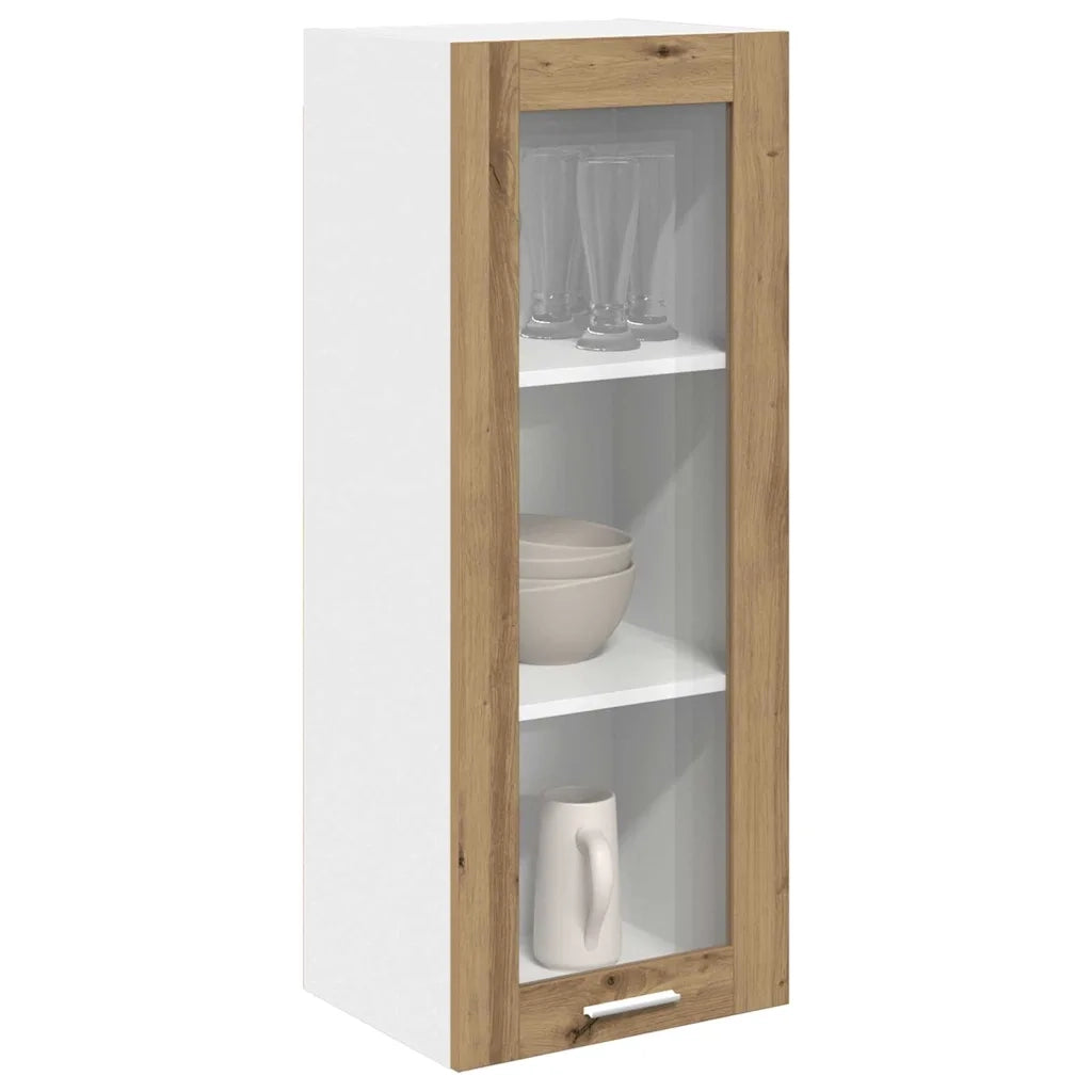 Armadio pensile con porta Rovere artigianale 40 x 31 x 100 cm 884385