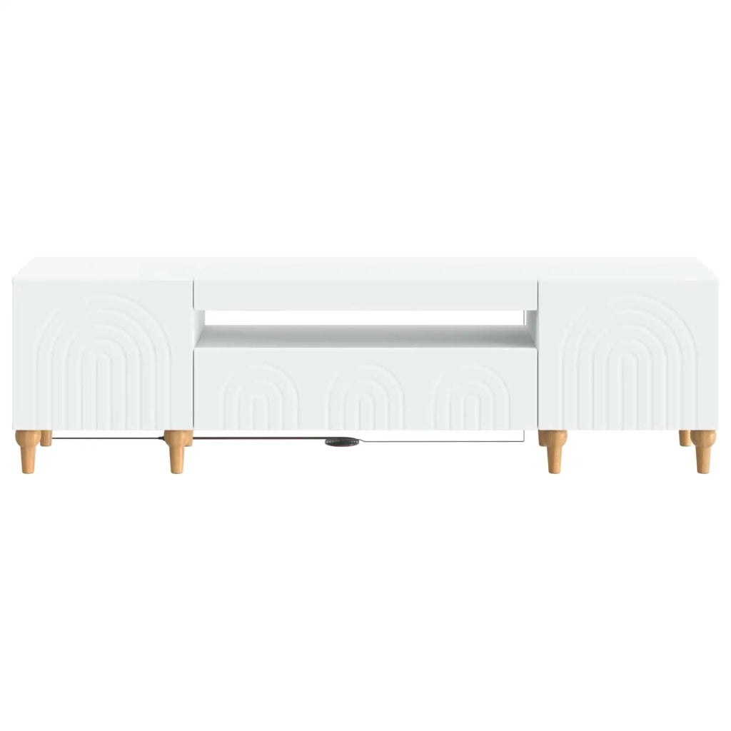 Mobile TV LED Bianco Legno ingegnerizzato 896245