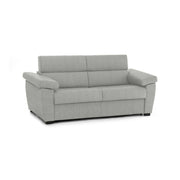 Seui, Divano Letto 2 Posti Sfoderabile Made in Italy, 185x95 cm Grigio Chiaro
