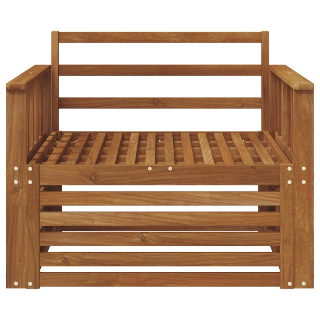 2 Pezzo Divano da esterno-Divano da Giardino-Sofa da giardino Naturale 747216