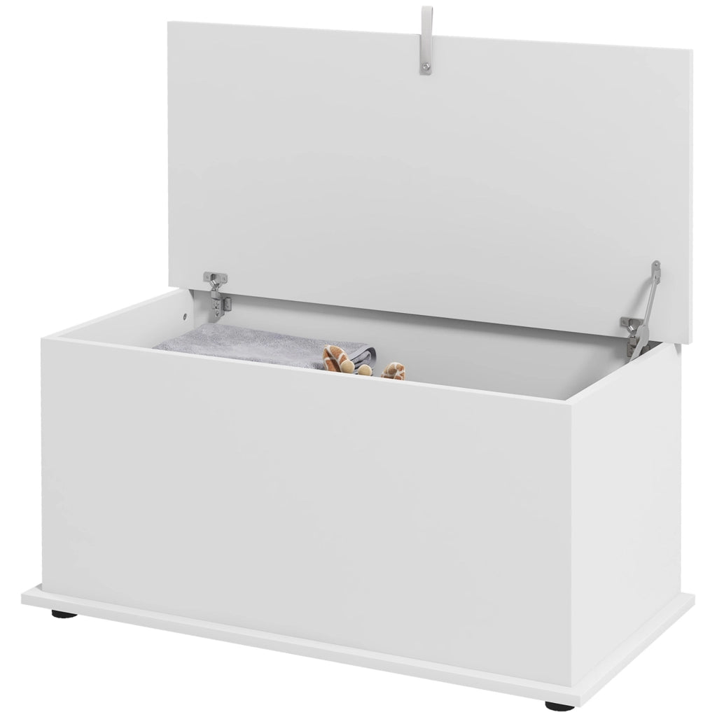 Cassettiera Panca in Legno per Camera e Ingresso ¨C zephmum ¨C Bianco 80x40x40 cm