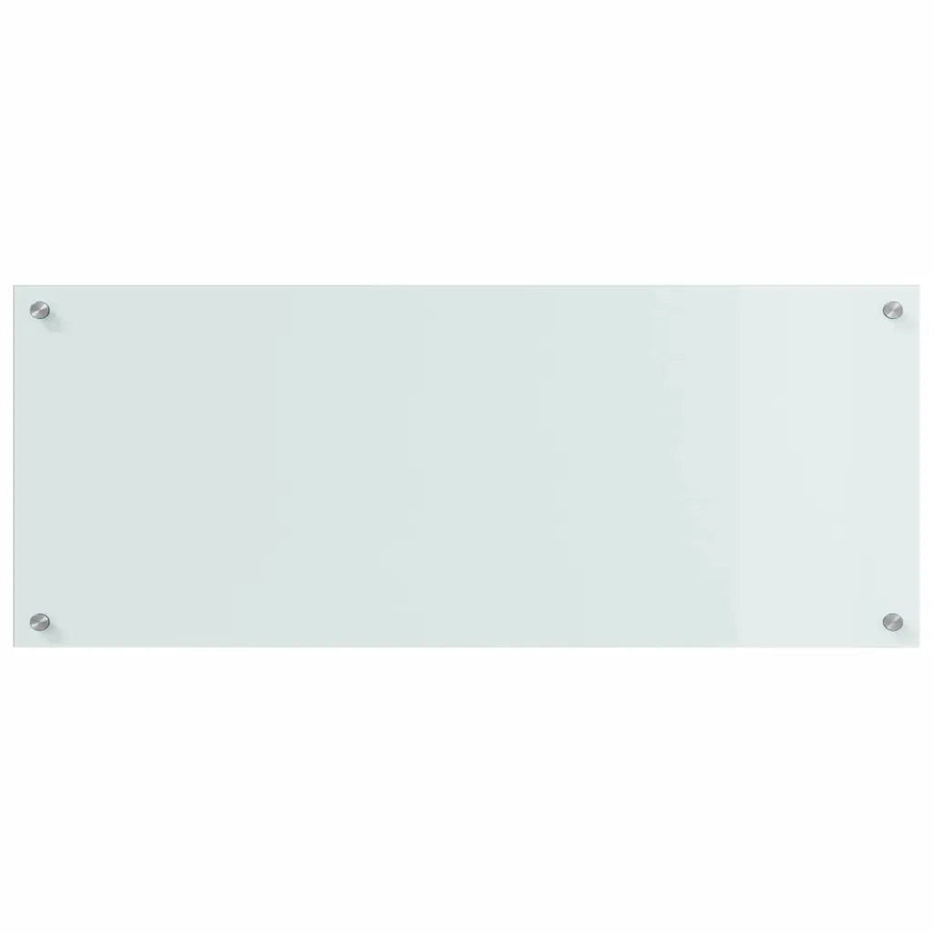 Rivestimento da Cucina 2 pcs Bianco 100 x 40 cm vetro temperato 3415527