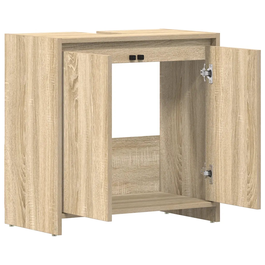 Armadio da Bagno Rovere Sonoma 60x33x61 cm in Truciolato cod mxl 15385