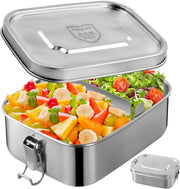 Lunchbox in acciaio inossidabile, 1000ml, con distributore a scorrimento, impermeabile, ideale per bambini e adulti, per campeggio, viaggi e scuola