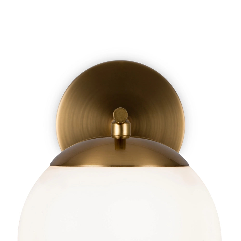 Applique Maytoni Marble MOD187WL-01BS ottone sfera bianca