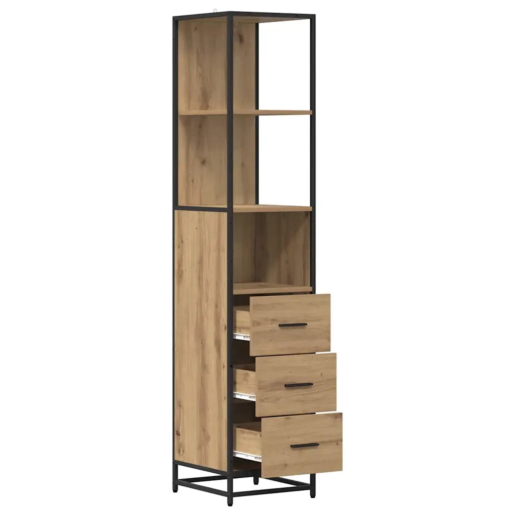 Set di mobili per il bagno con cassetto Rovere artigianale