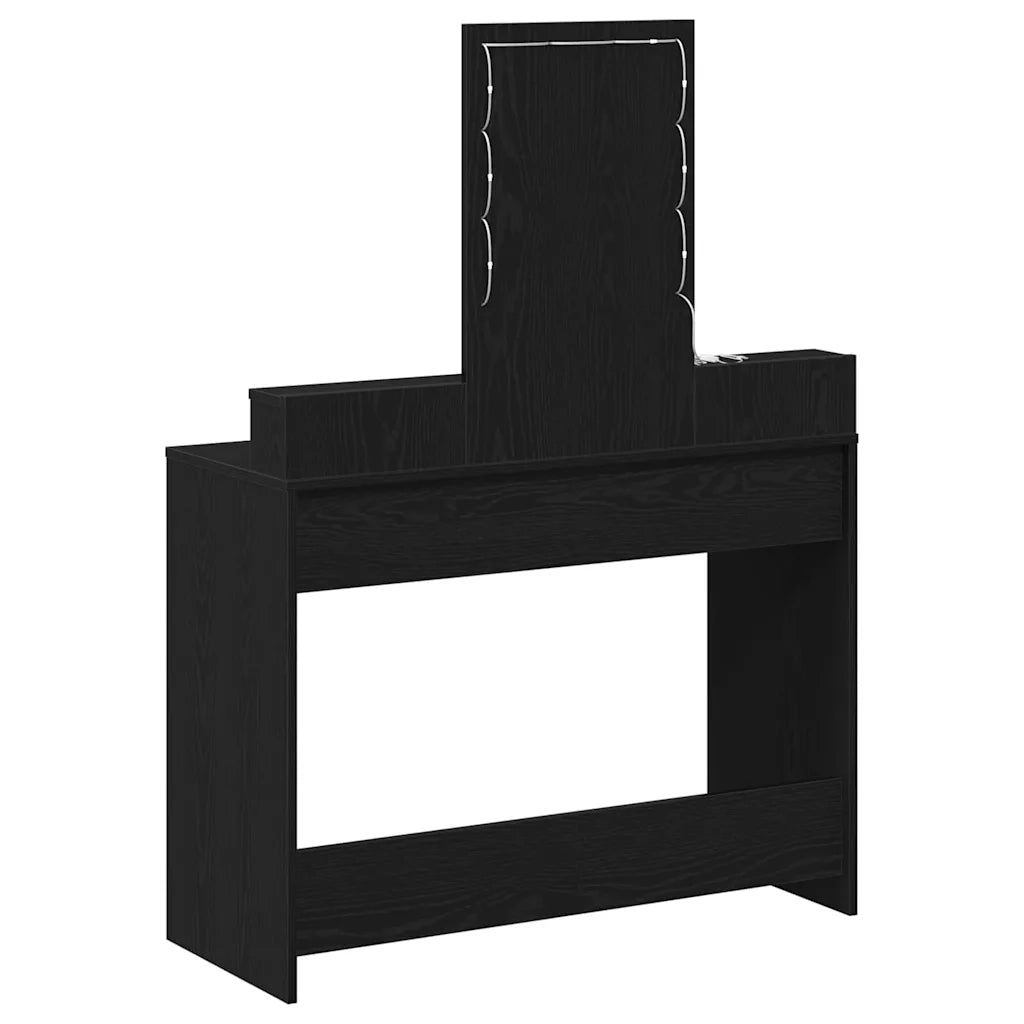Tavolo da Trucco Nero 100 x 41 x 140 cm Legno multistrato 865173