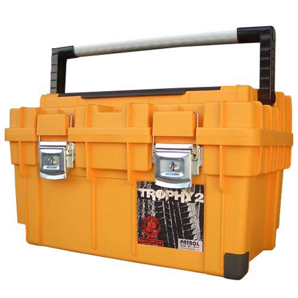 Trade Shop - Cassetta Attrezzi Grande Trophy 2 Hd Box Portautensili - 3 Colori - Beige