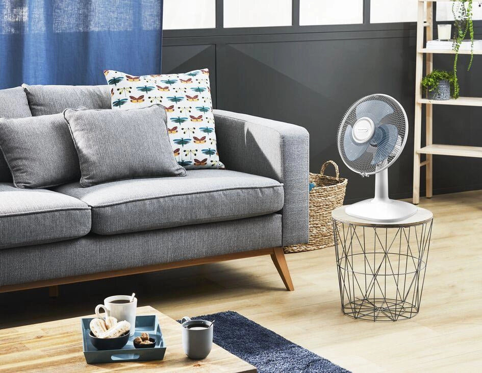 Rowenta VU2330F0 Essential Ventilatore da Tavolo 3 Velocita' 34 m³-min 46 dB Oscillazione 120° colore Bianco